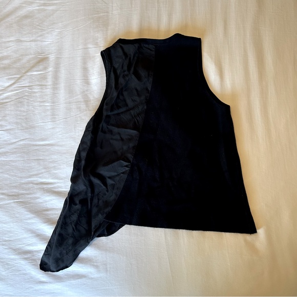 Navy Zara knitted top - Picture 2 of 4